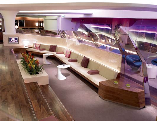Virgin Airlines Lounge at Heathrow