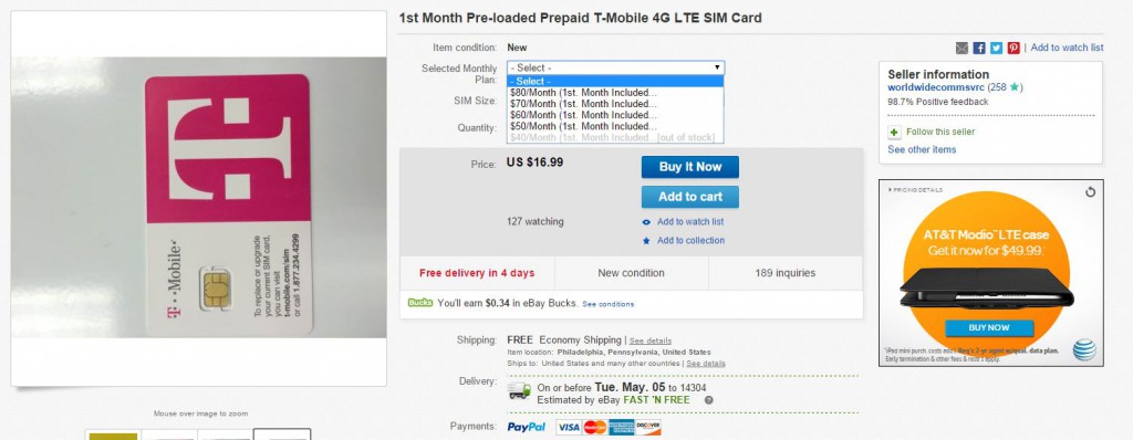 eBay TMobile