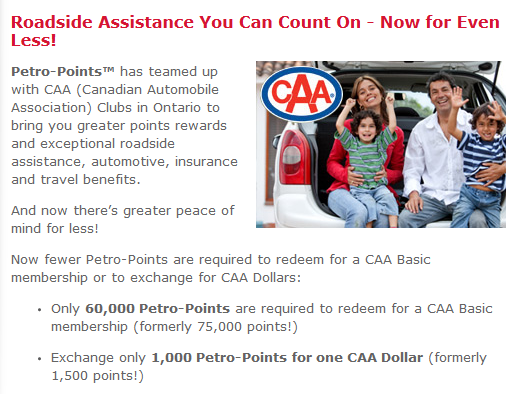 Petro Points Redeem - CAA