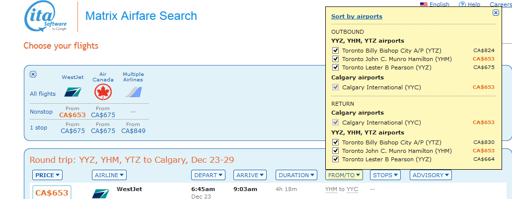 toronto-to-calgary-fares