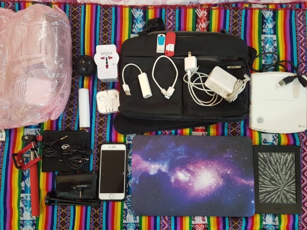 Nora's electronic travel geat